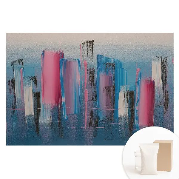 Tapet fotomural nețesut cu dungi abstracte colorate