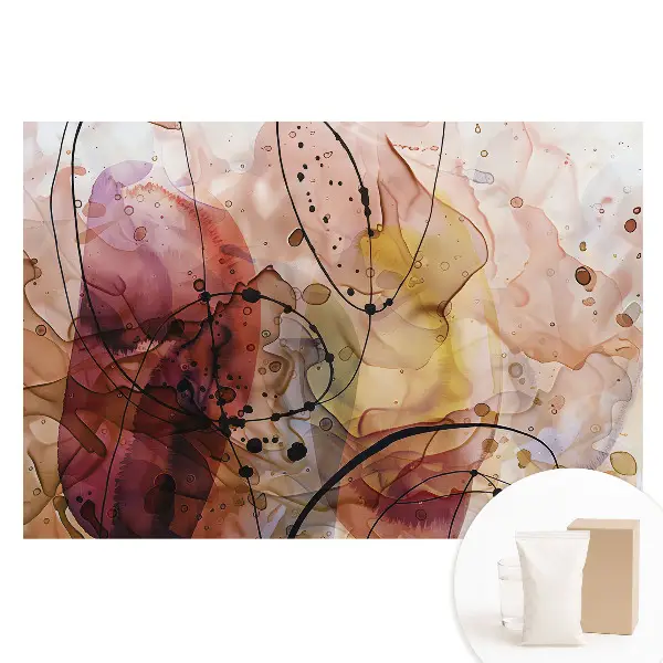 Tapet nețesut cu model abstract colorat