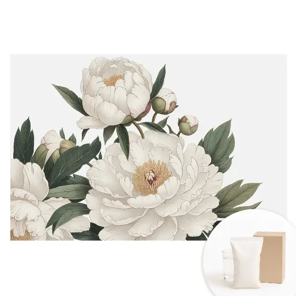 Tapet nețesut cu imprimeu floral în stil clasic