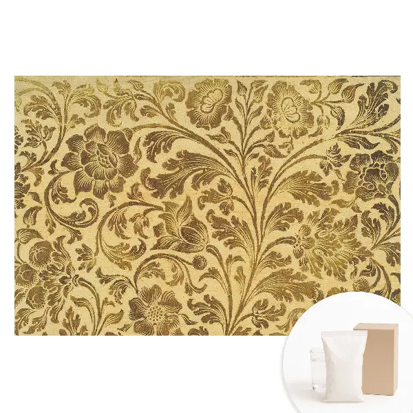 Fototapet din material nețesut cu imprimeu cu ornamente florale clasice