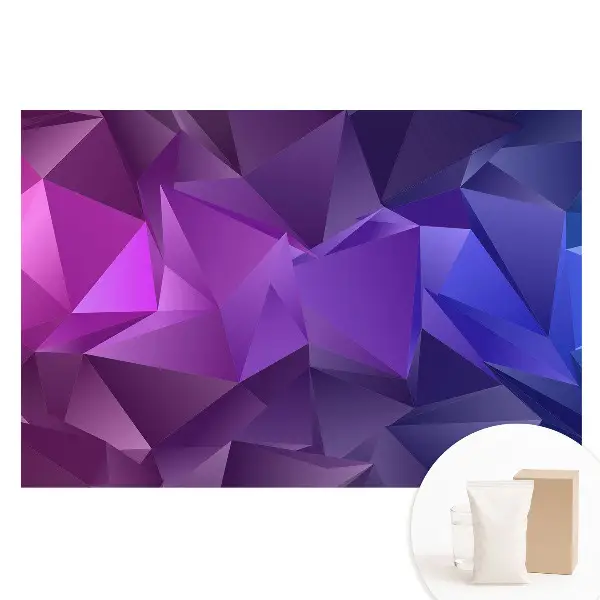 Tapet nețesut cu model geometric colorat