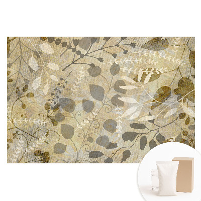 Tapet fotografic pe material nețesut Modelele vegetale creează o atmosferă confortabilă