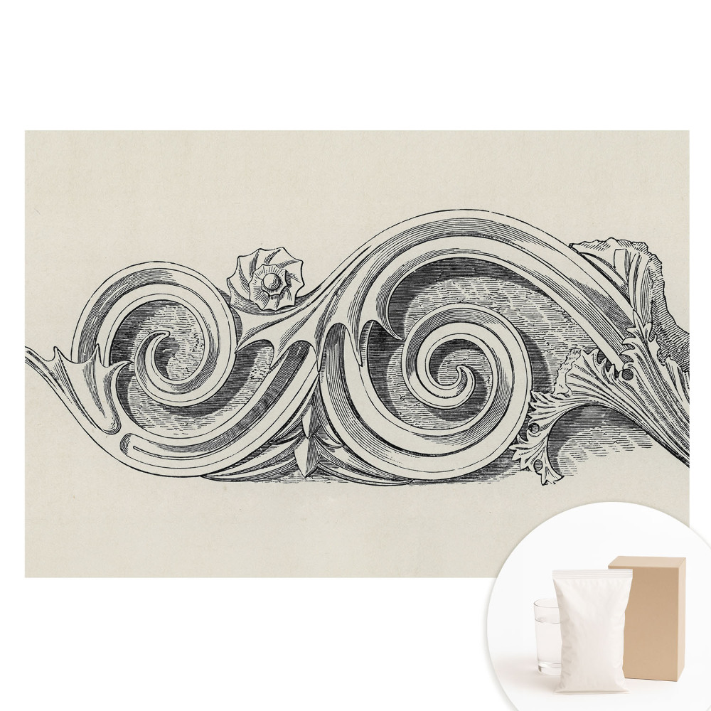 Tapet foto mare pentru perete Ornament vegetal clasic elegant