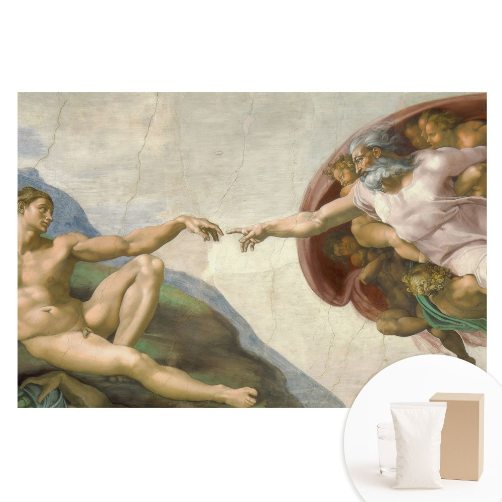 Fototapet cu imprimeu pe material nețesut Interacțiunea dintre personajele simbolice, plină de emoție