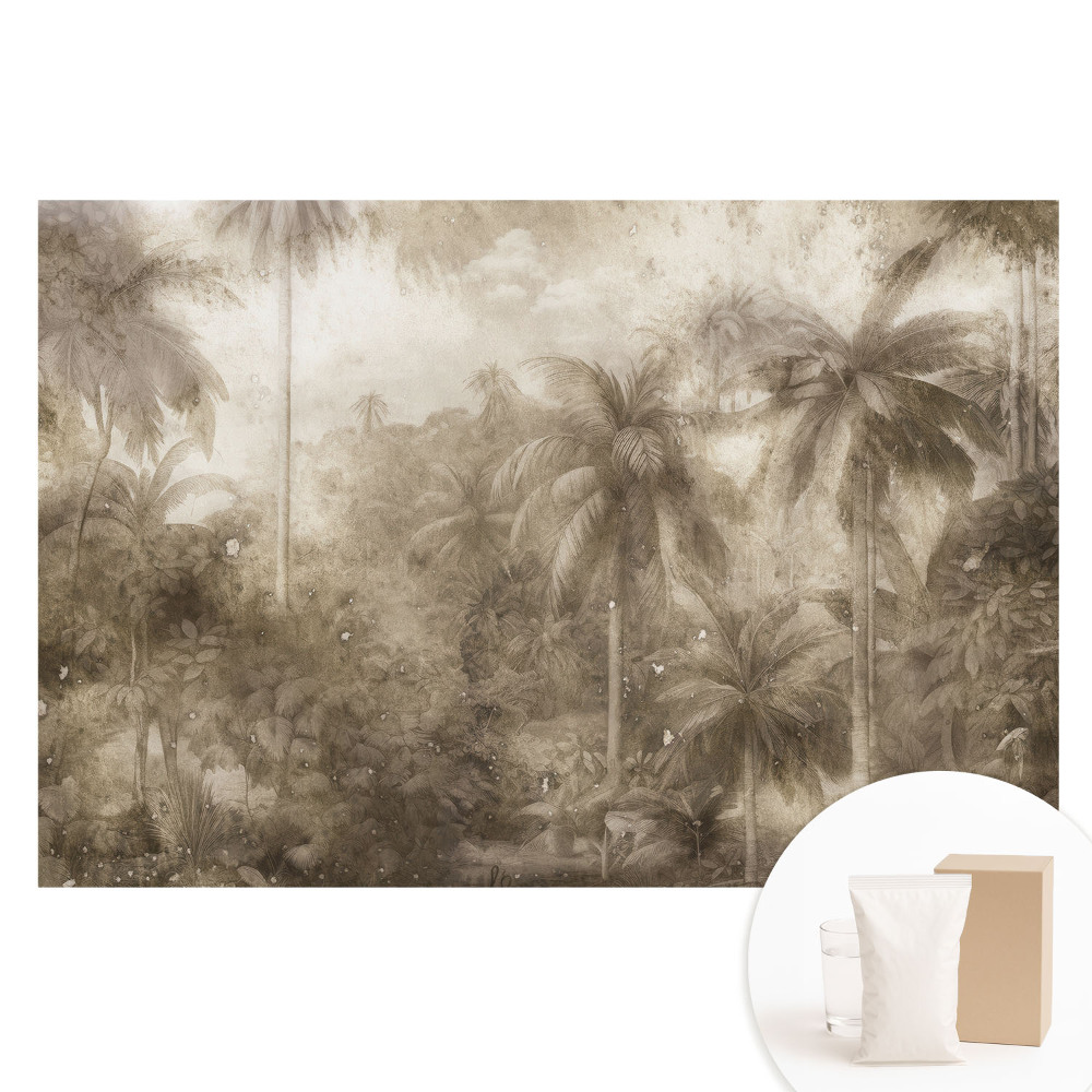 Fototapet cu imprimeu pe material nețesut Junglă tropicală vintage