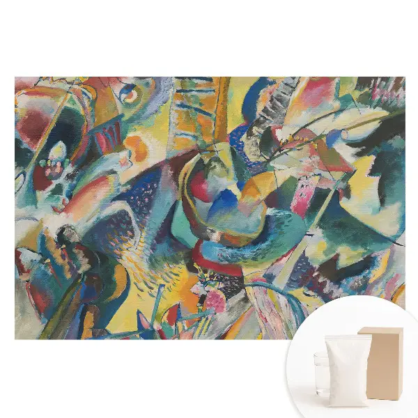 Tapet foto de dimensiuni mari cu model abstract de culori haotice