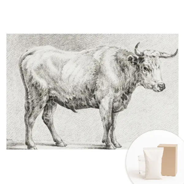 Tapet fotografic din material nețesut cu grafică clasică de animale