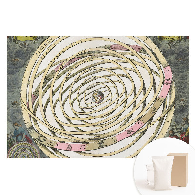 Tapet fotografic nețesut Sfere cerești istorice cu planete