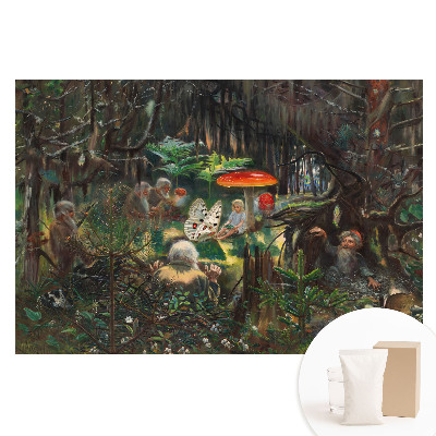 Tapet foto pe material nețesut Peisaj forestier într-un stil magic