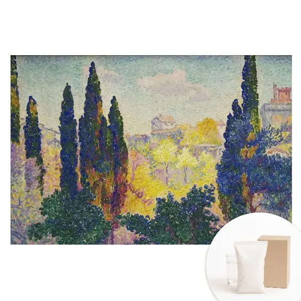 Fototapet din material nețesut cu imprimeu impresonist Copaci colorați