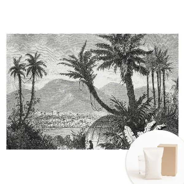 Tapet foto pe material nețesut cu peisaj tropical exotic