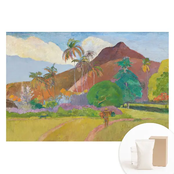 Fototapet din material nețesut cu peisaj tropical și palmieri