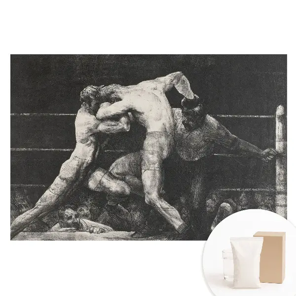 Tapet nețesut cu imprimeu O competiție de box plină de emoții