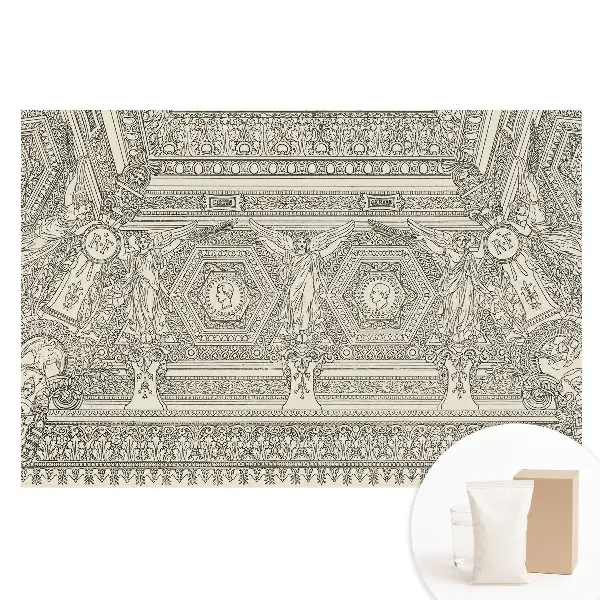 Tapet fotografic din material nețesut cu ornament clasic detaliat