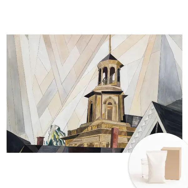 Tapet fotografic din material nețesut cu abstractizarea unui turn arhitectural