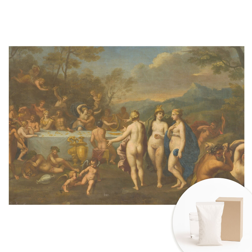 Fototapet cu imprimeu pe material nețesut Personajele mitologiei antice ospățesc armonia