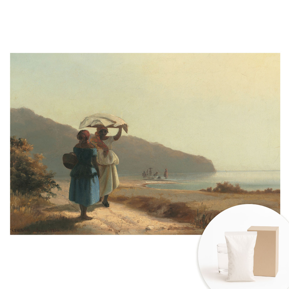 Tapet nețesut O plimbare de-a lungul plajei