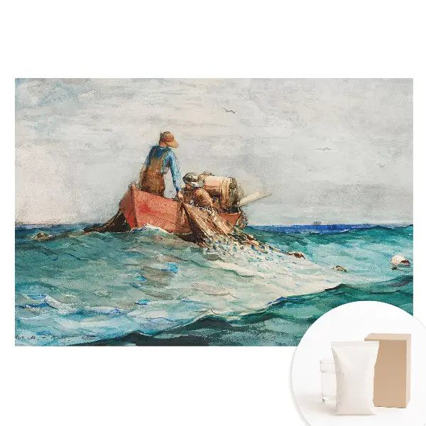 Fototapet din material nețesut cu design Pescari pe mare
