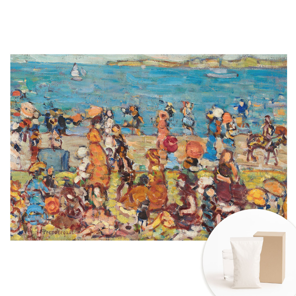 Tapet fotografic pe material nețesut Culoare impresionistă pentru o zi pe plajă