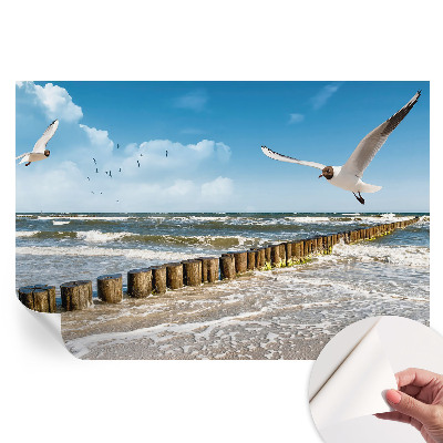 Fototapet modern pentru sufragerie Peisaj de pe litoral