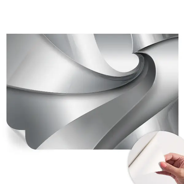 Fototapet autoadeziv pentru dormitor cu model de spirale geometrice