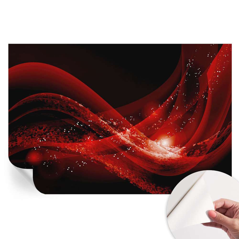 Fototapet modern Vortex Roșu pentru sufragerie