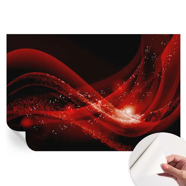 Fototapet modern Vortex Roșu pentru sufragerie