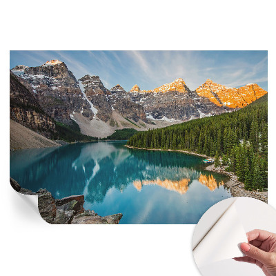 Fototapet modern pentru sufragerie Reflexie montană