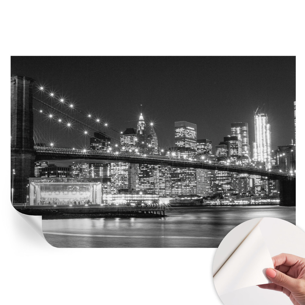 Tapet autoadeziv pentru camera de zi Panoramă nocturnă