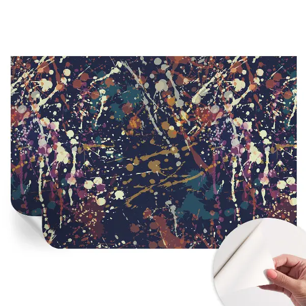 Tapet fotografic autoadeziv cu model de abstracție colorată
