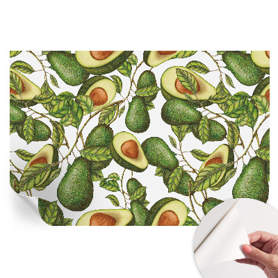 Fototapet autoadeziv pentru dormitor cu model de avocado