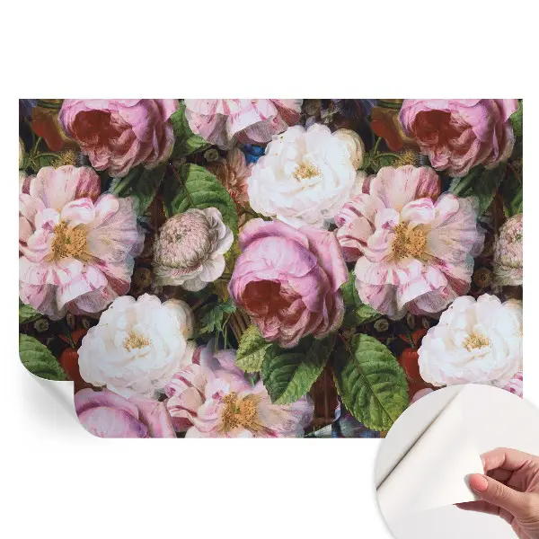 Tapet autoadeziv pentru camera de zi Eleganță florală