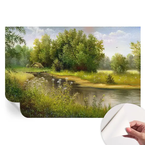 Tapet fotografic autoadeziv cu peisaj rural