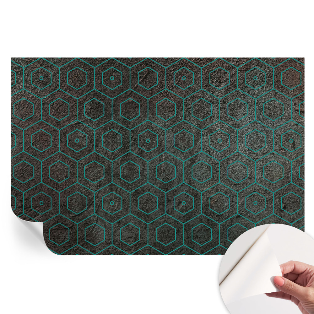 Fototapet modern pentru sufragerie Model geometric