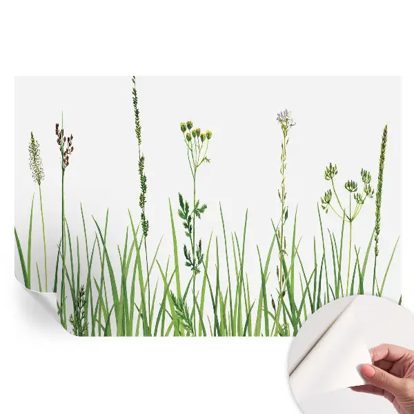 Tapet autoadeziv pentru camera de zi cu model floral subtil