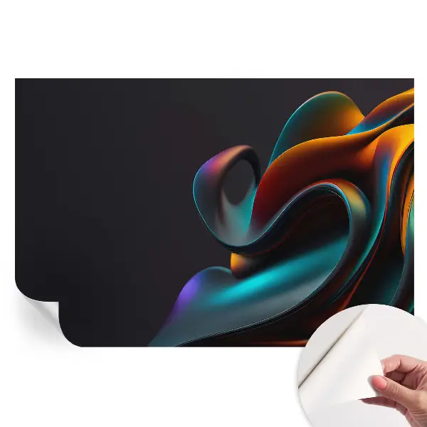 Fototapet autoadeziv cu model vârtej colorat