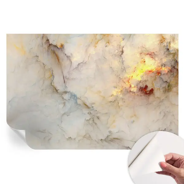 Tapet autoadeziv pentru camera de zi cu peisaj colorat
