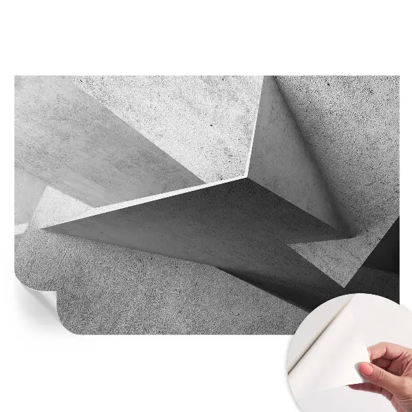 Tapet autoadeziv pentru camera de zi cu structuri geometrice