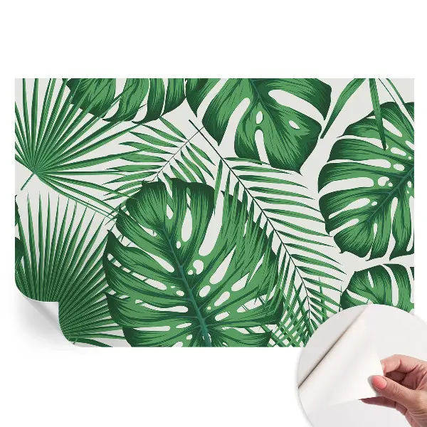 Tapet fotografic autoadeziv cu frunze tropicale