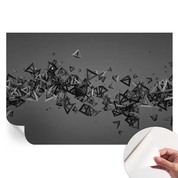 Tapet autoadeziv pentru camera de zi cu model de abstracțiuni geometrice