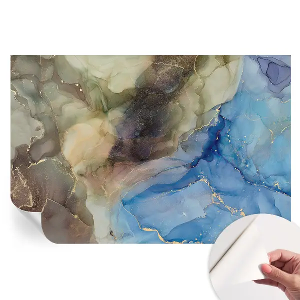 Fototapet autoadeziv pentru dormitor cu model abstract colorat