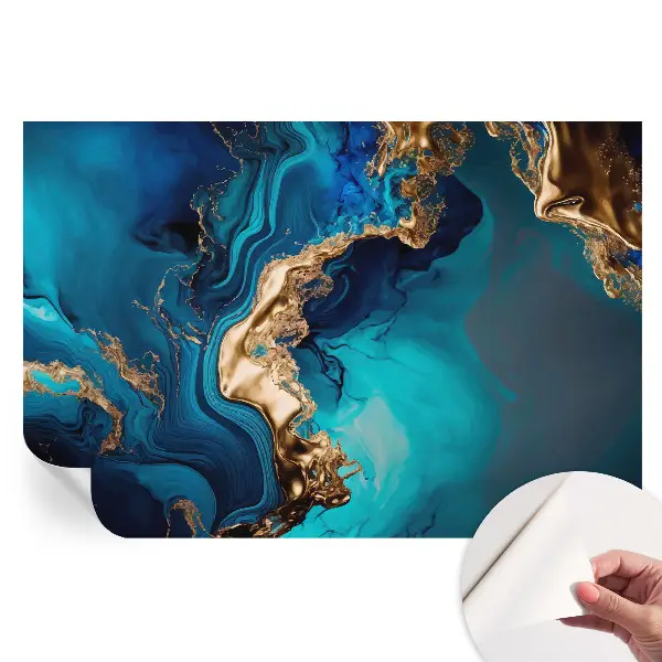 Tapet autoadeziv pentru camera de zi cu model abstract colorat