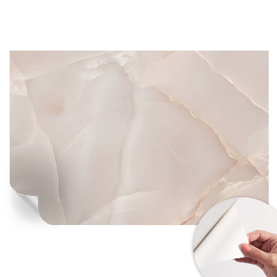 Tapet autoadeziv pentru camera de zi Marmură roz