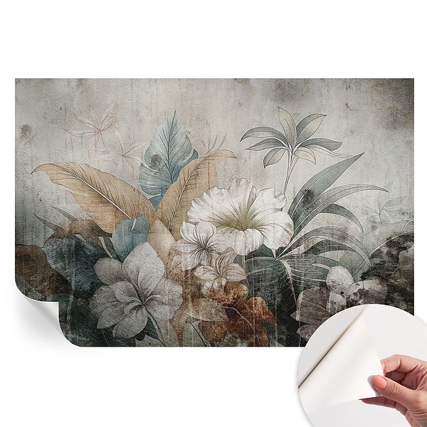 Fototapet modern pentru sufragerie Visul Florilor