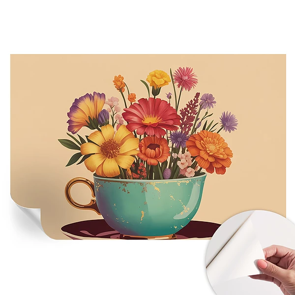 Tapet fotografic autoadeziv Un buchet colorat