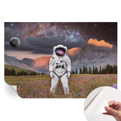 Fototapet autoadeziv pentru dormitor Peisaj cosmic