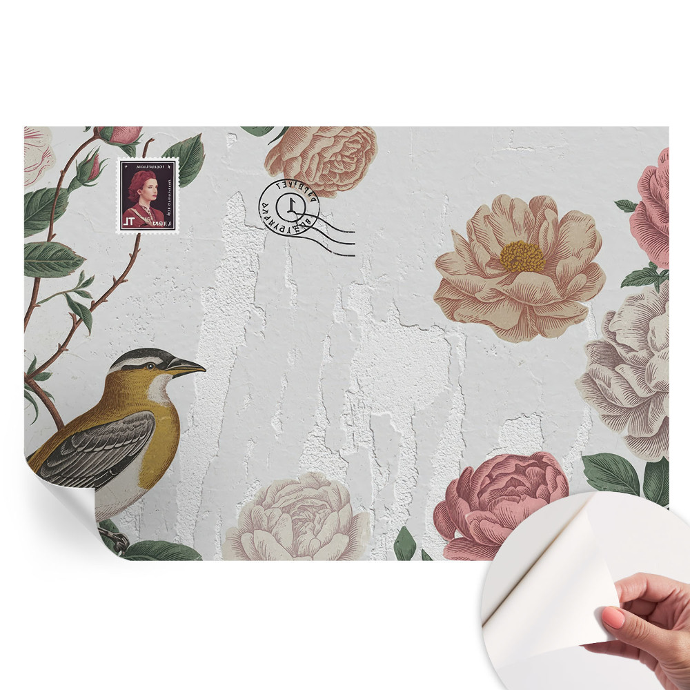 Fototapet autoadeziv Flori vintage