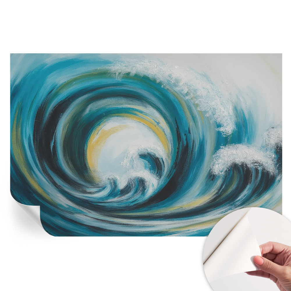 Tapet autoadeziv pentru camera de zi Valul mării