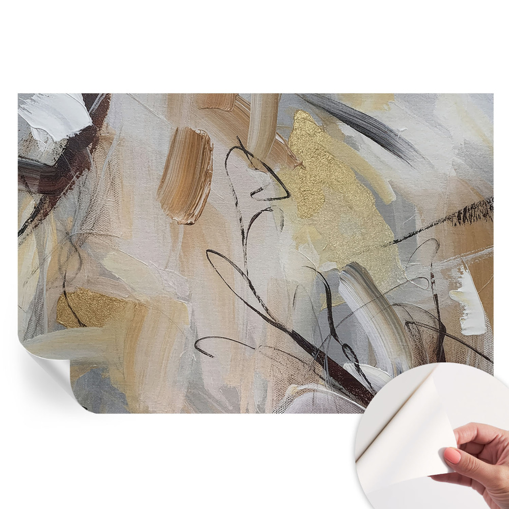 Fototapet modern pentru sufragerie Compoziție abstractă