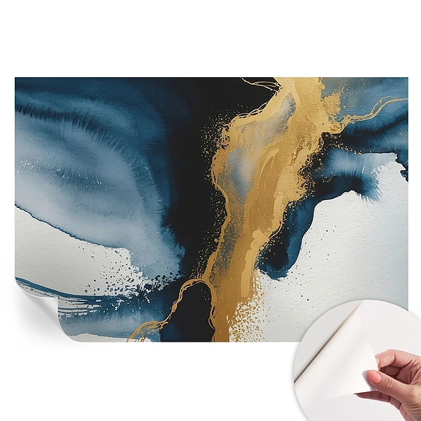 Tapet fotografic autoadeziv cu model de abstracție colorată